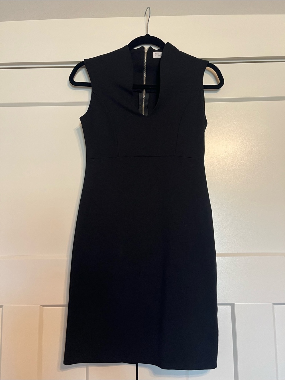 Stella Luce Black Midi Sheath Dress